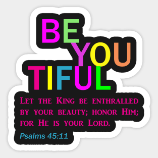 BeYouTiful Collection for Christian Women and Girls Sticker